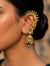 Traditional Gold-Tone Earcuff with Jhumka Design