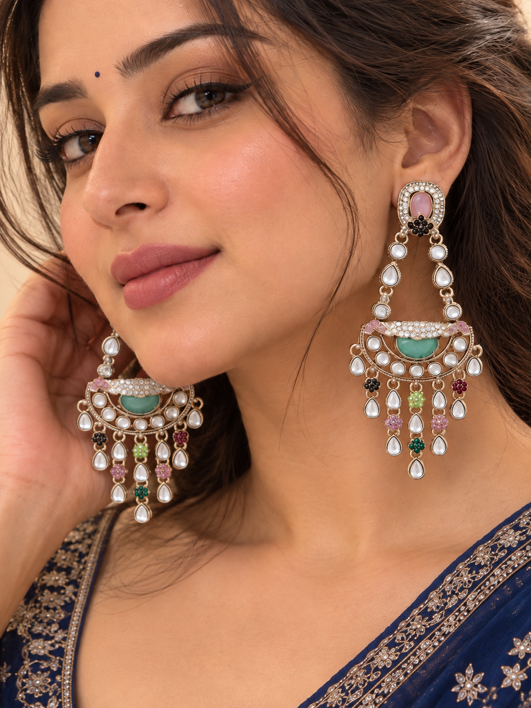 Multi-Colored Statement Earrings
