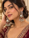 Traditional Multi-Colored Statement Earrings