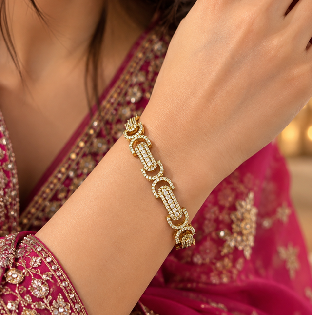 American Diamond Stone Tennis Bracelet