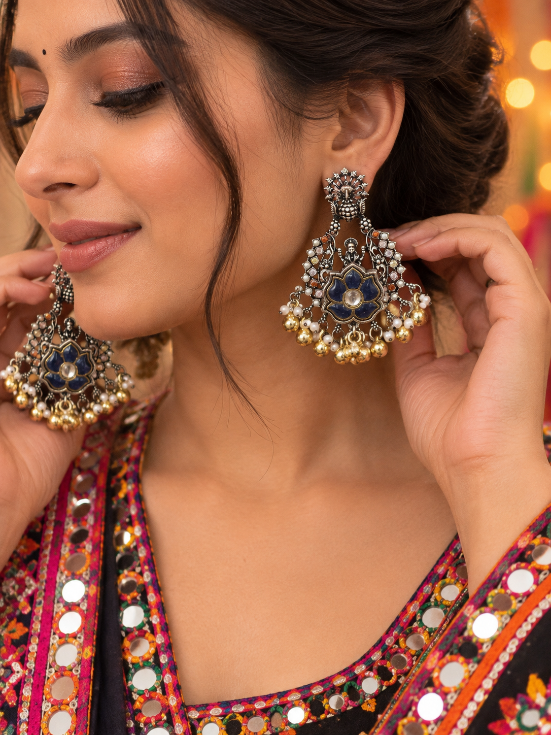 Temple Inspired Statement Earrings