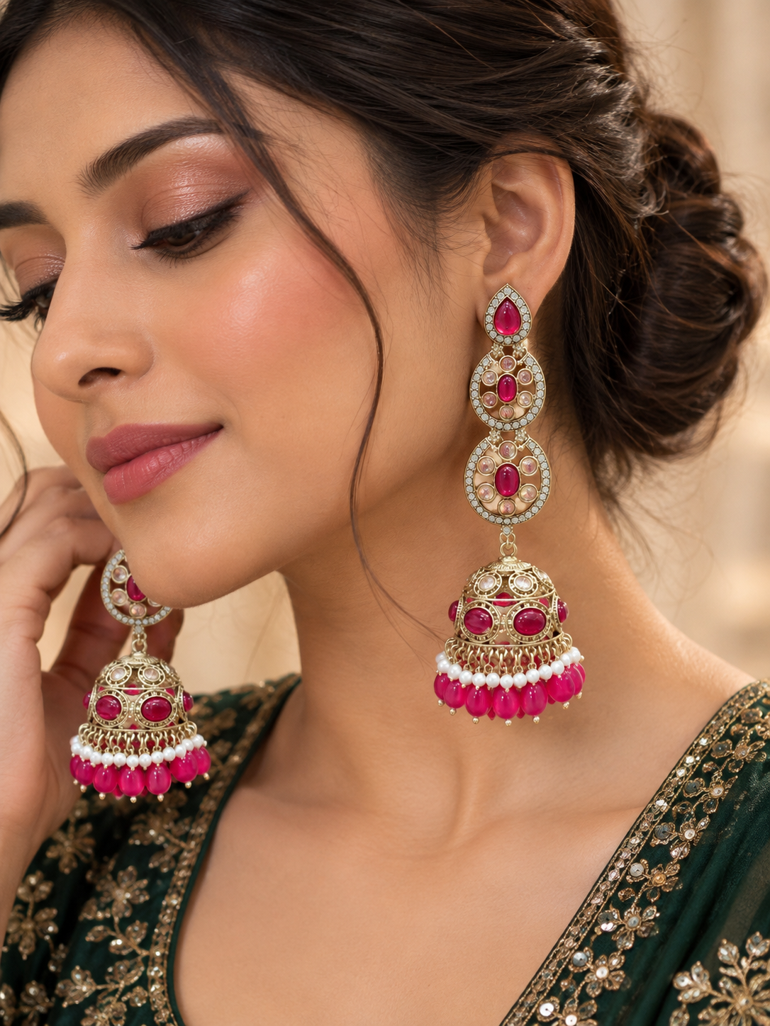 Elegant Long Jhumka Earrings