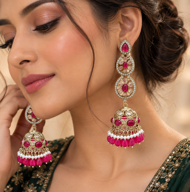 Elegant Long Jhumka Earrings