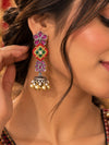 Elegant Floral Drop Earrings