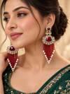 Elegant Multi-Colored Statement Earrings