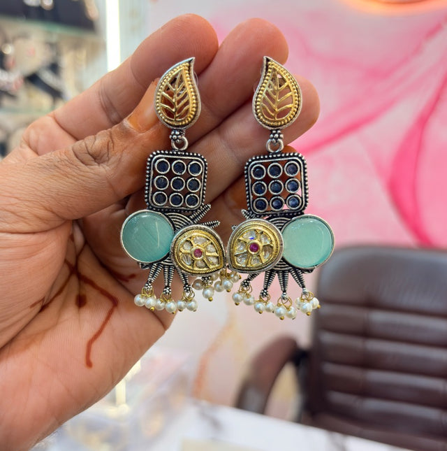 Oxidised Traditional Dangle Earrings