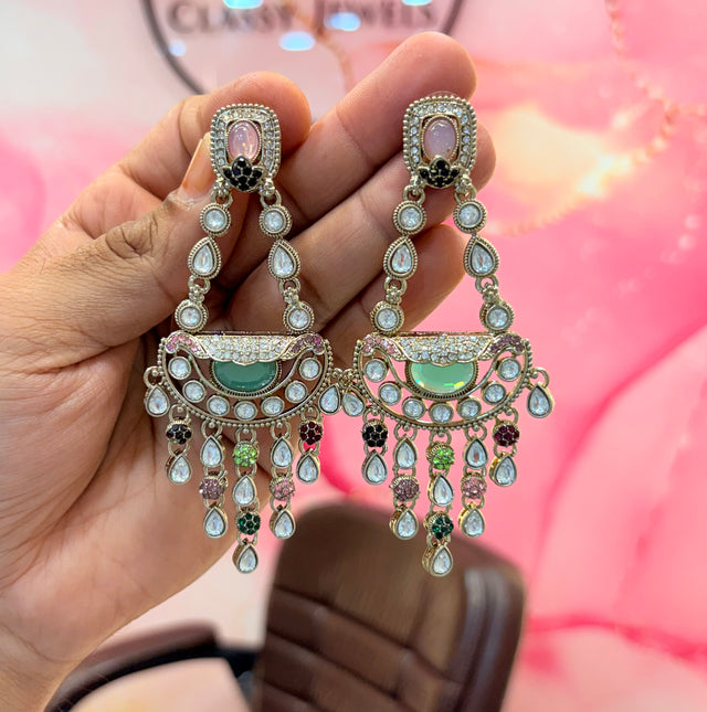 Multi-Colored Statement Earrings