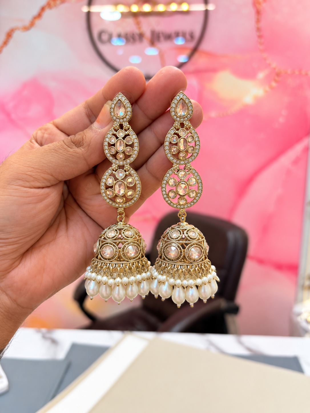 Elegant Long Jhumka Earrings