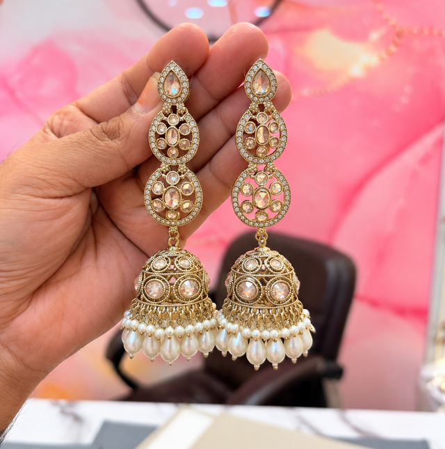Elegant Long Jhumka Earrings
