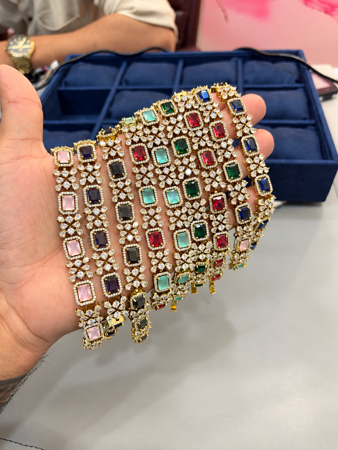 American Diamond Stone Bracelet