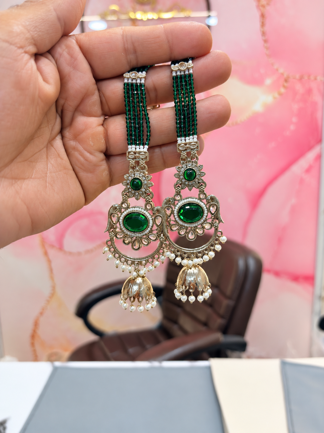 Intricate Multi-Colored Beaded Earrings