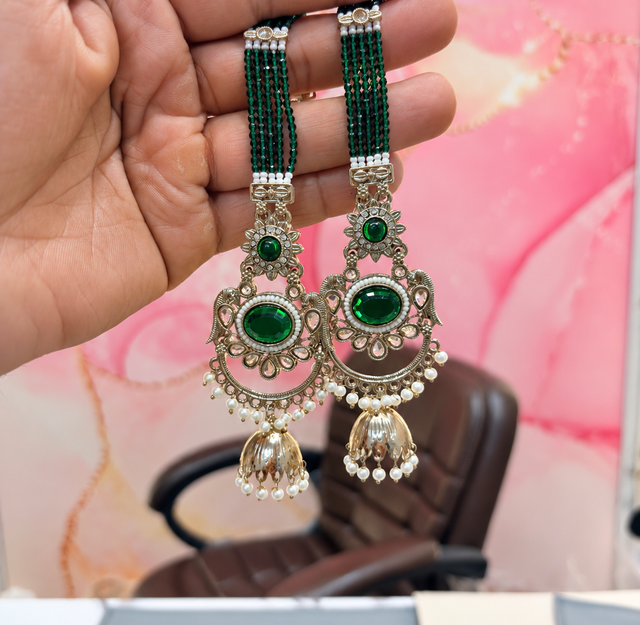 Intricate Multi-Colored Beaded Earrings
