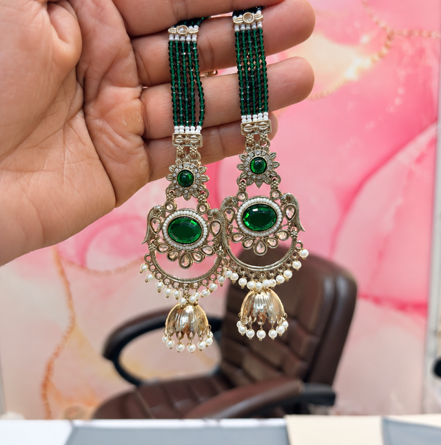 Intricate Multi-Colored Beaded Earrings
