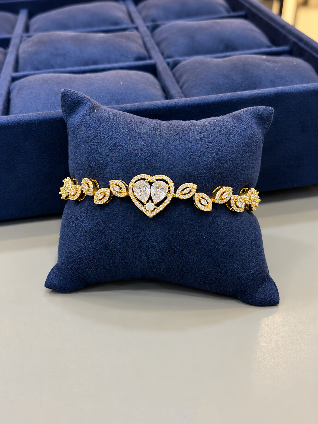 American Diamond Stone Tennis Bracelet