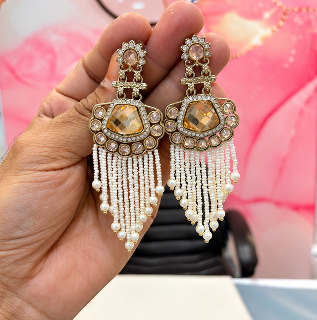 Elegant Multi-Colored Statement Earrings
