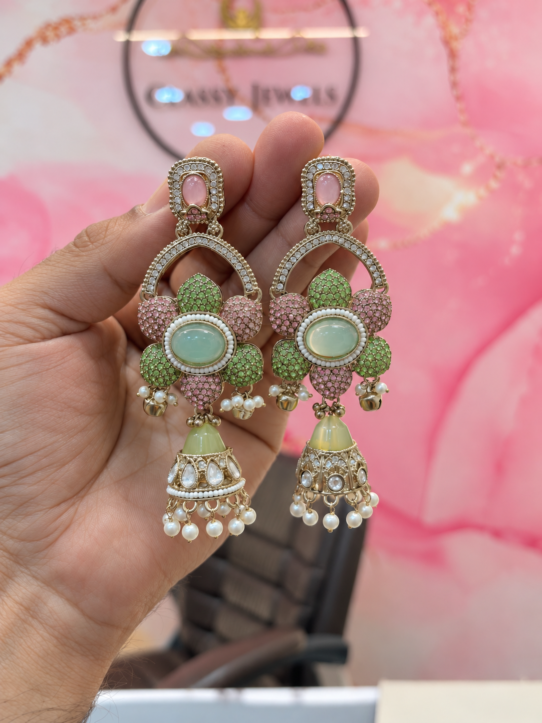 Elegant Floral Drop Earrings