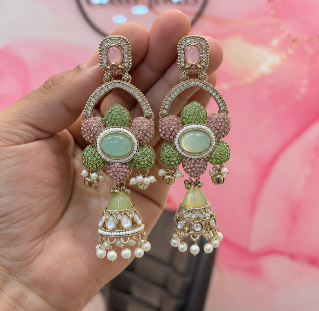 Elegant Floral Drop Earrings