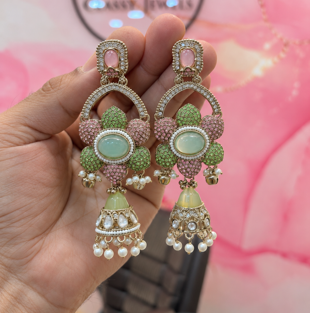 Elegant Floral Drop Earrings