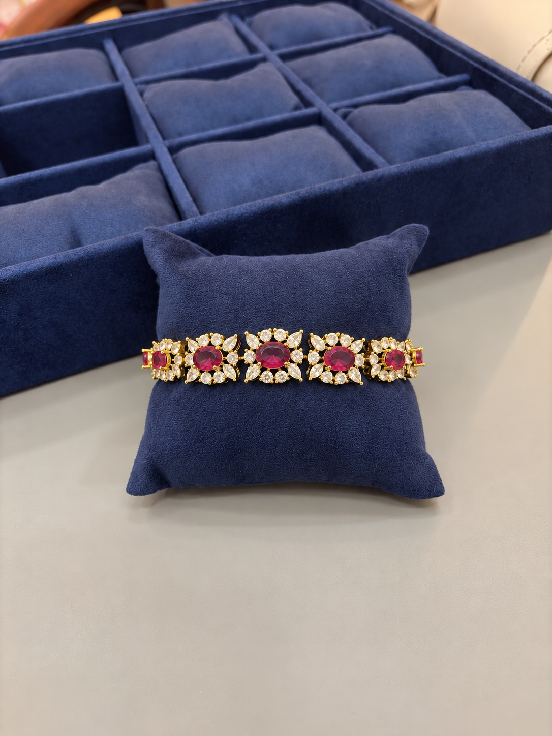 Elegant Multi-Colored Stone Bracelet