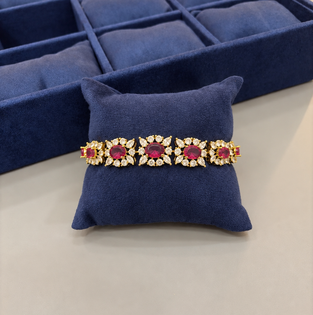 Elegant Multi-Colored Stone Bracelet