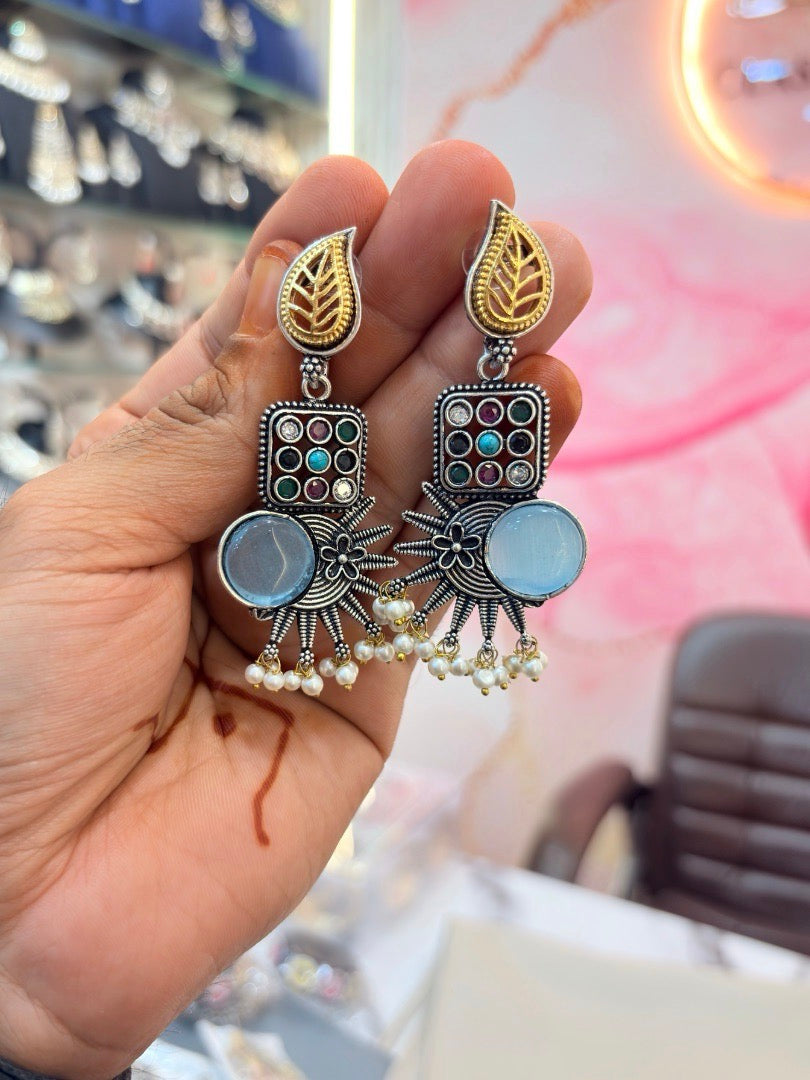 Oxidised Traditional Dangle Earrings