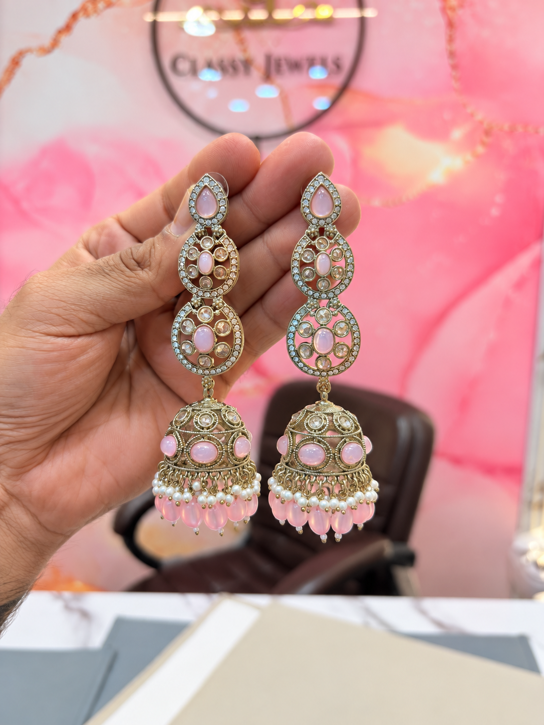Elegant Long Jhumka Earrings