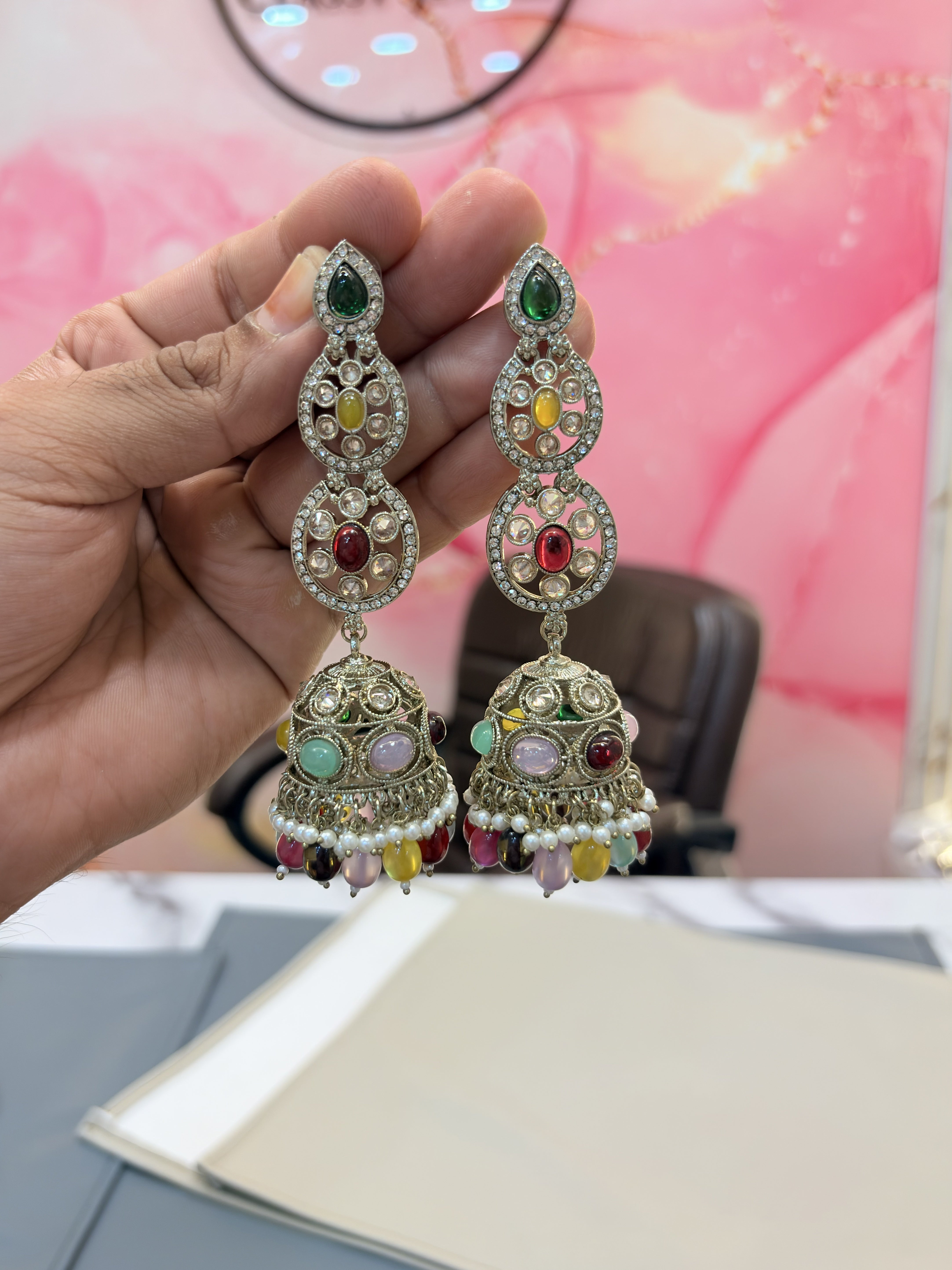 Elegant Long Jhumka Earrings