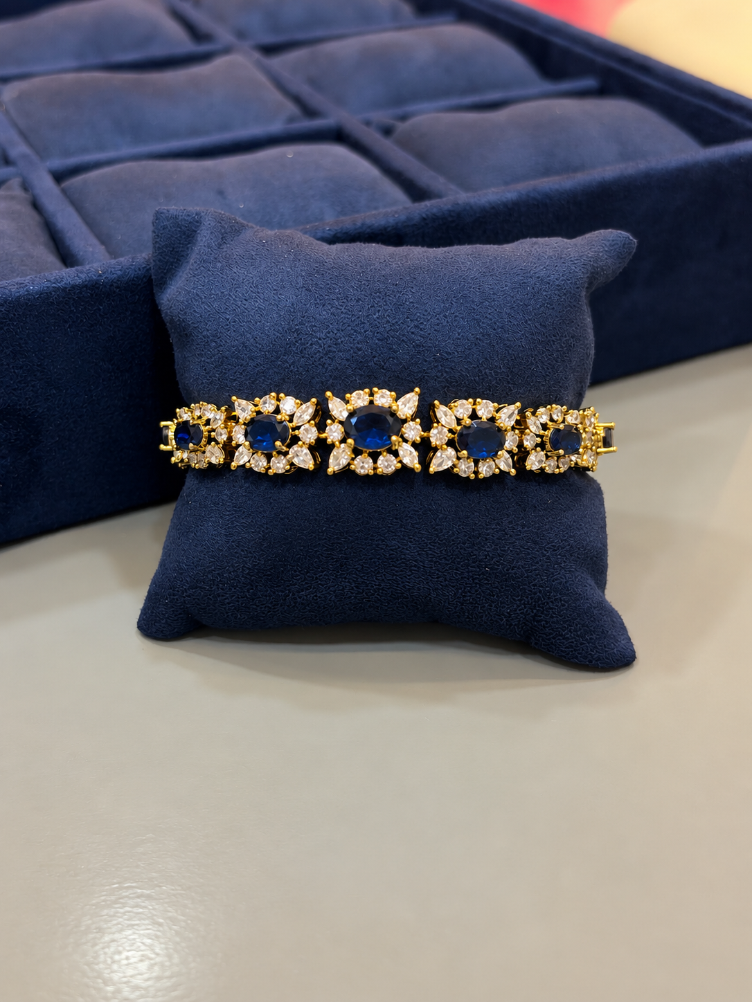 Elegant Multi-Colored Stone Bracelet