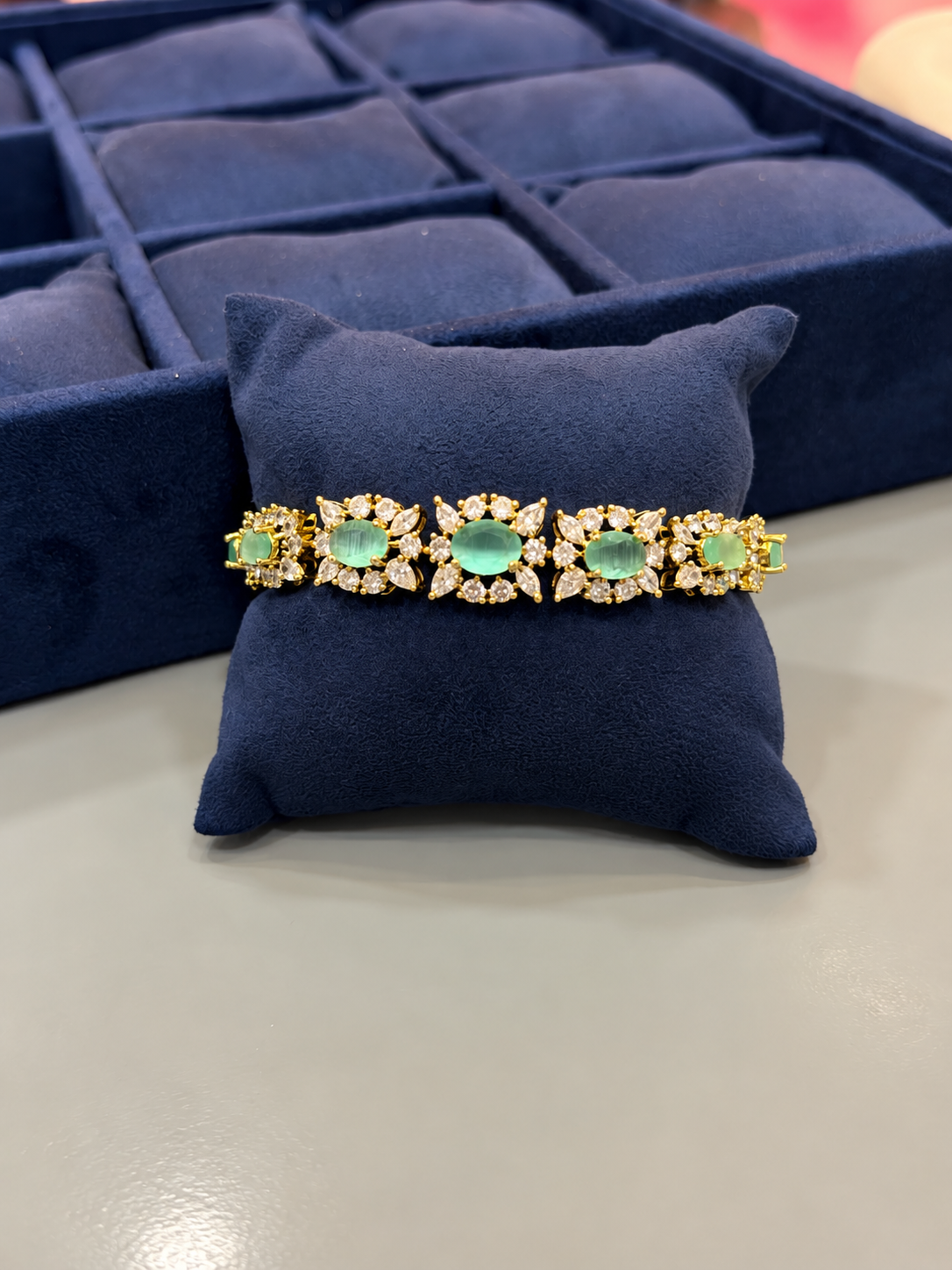 Elegant Multi-Colored Stone Bracelet