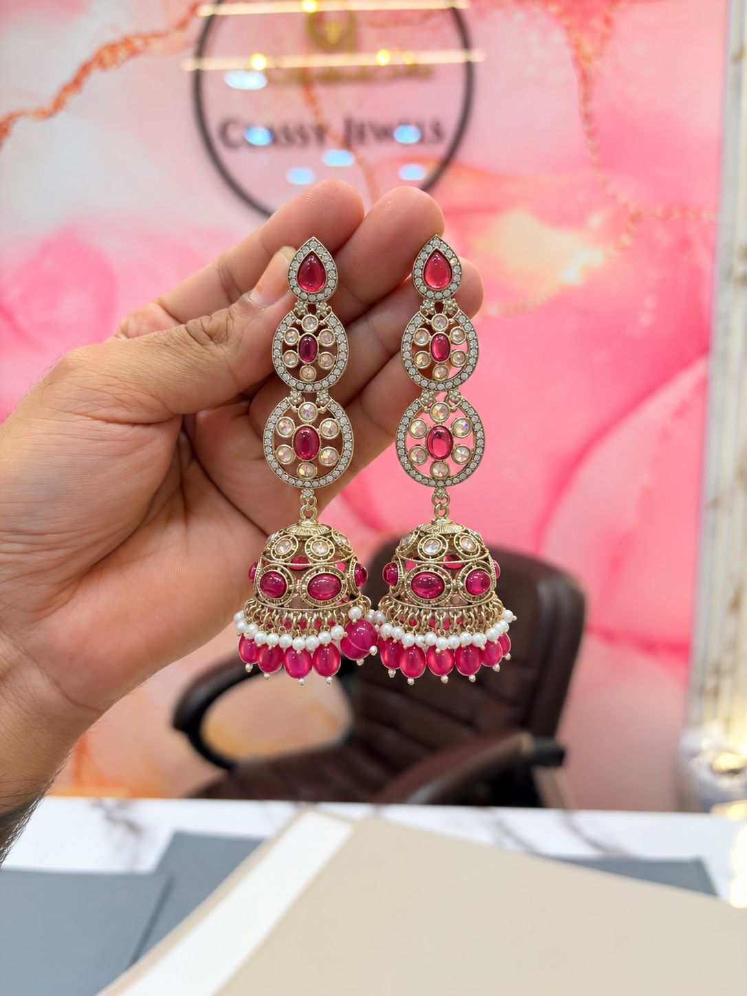 Elegant Long Jhumka Earrings