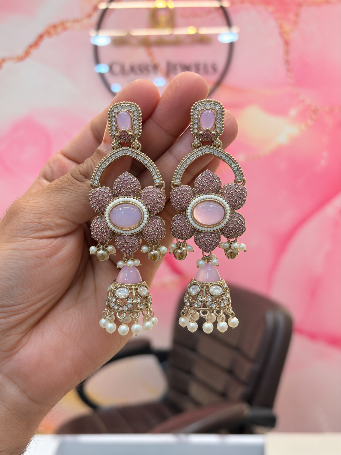 Elegant Floral Drop Earrings