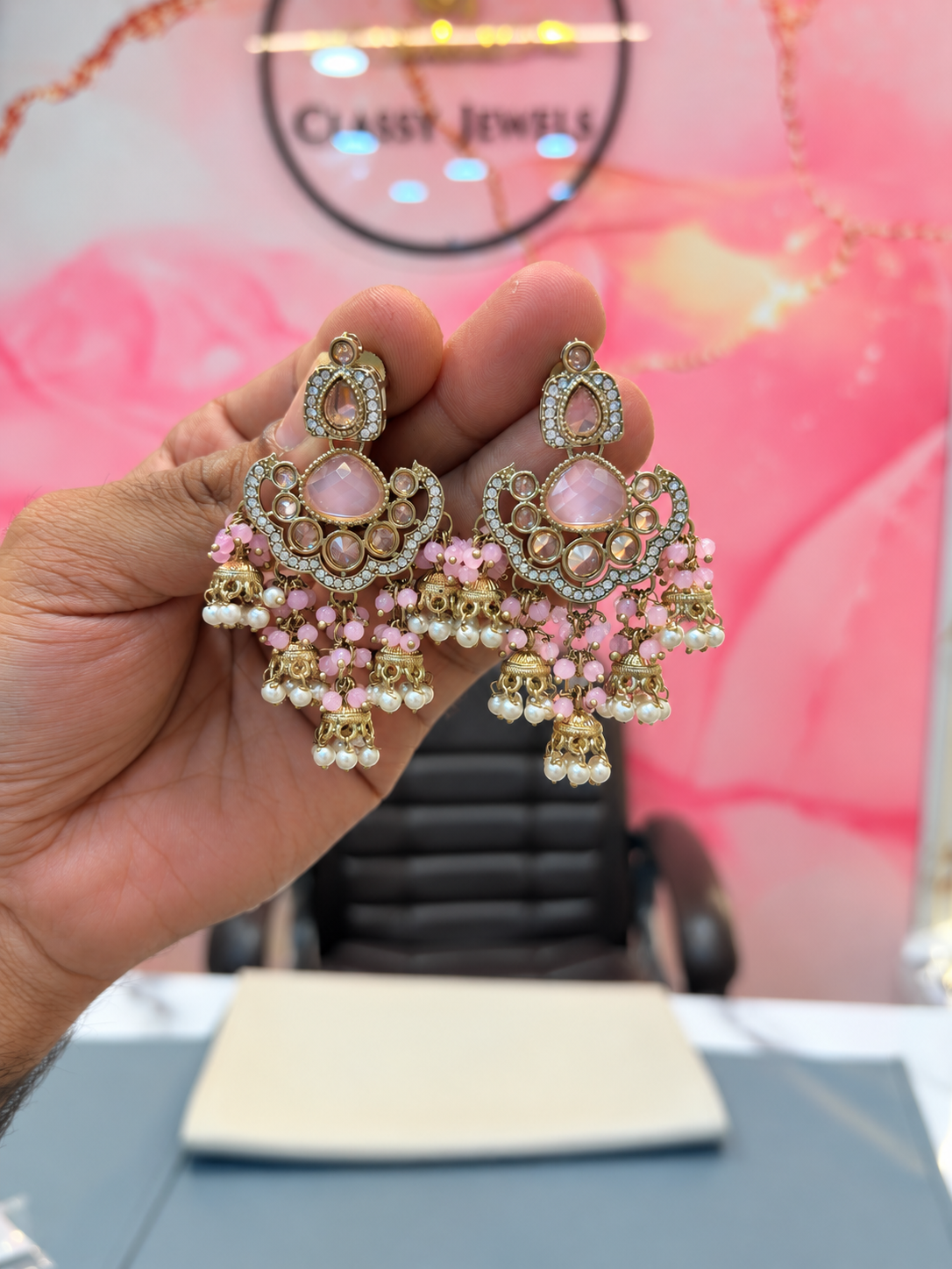 Traditional Multi-Colored Statement Earrings
