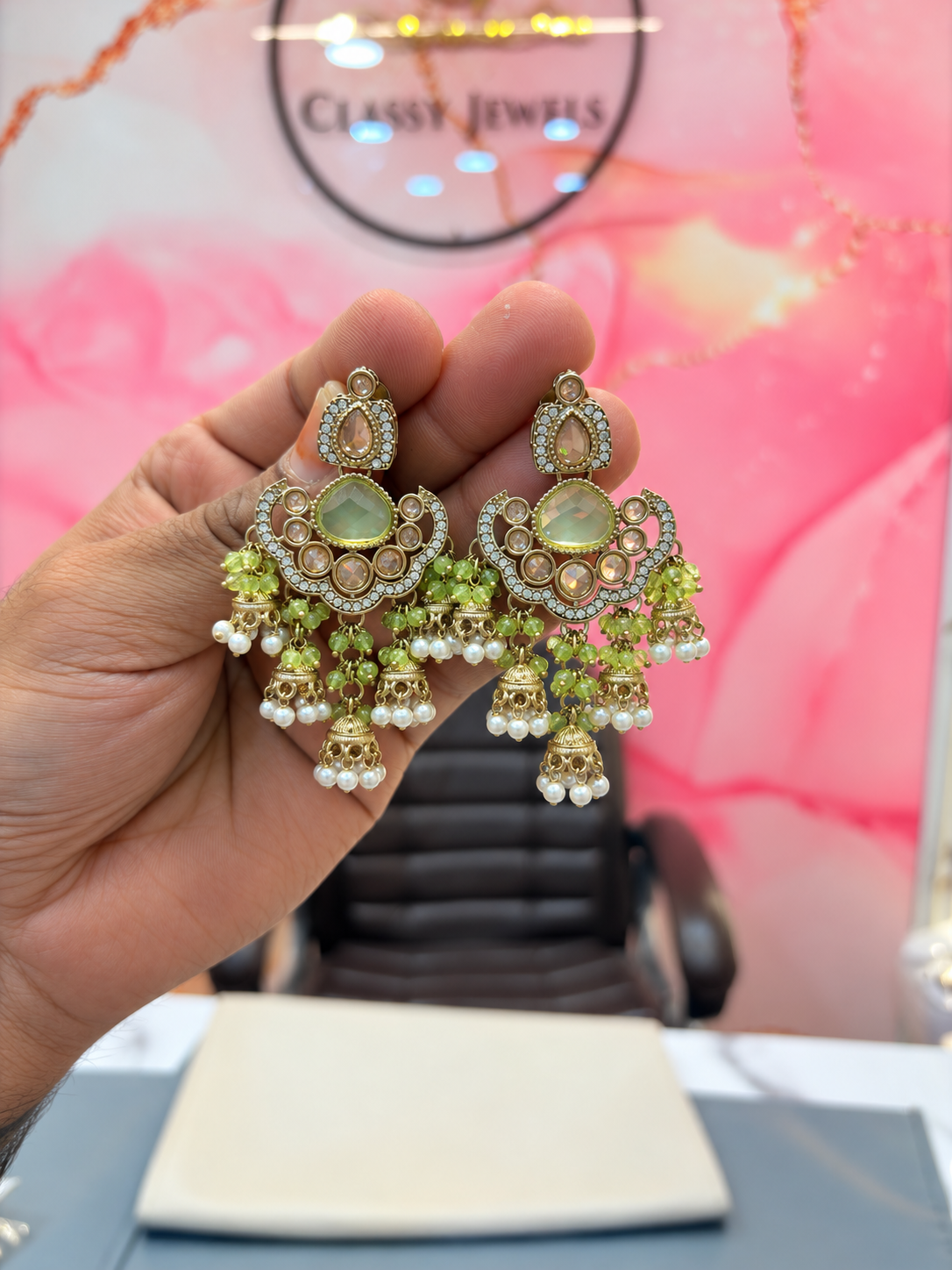 Traditional Multi-Colored Statement Earrings