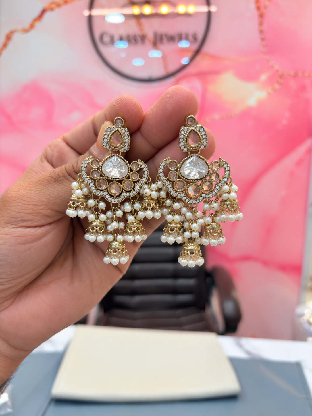 Traditional Multi-Colored Statement Earrings