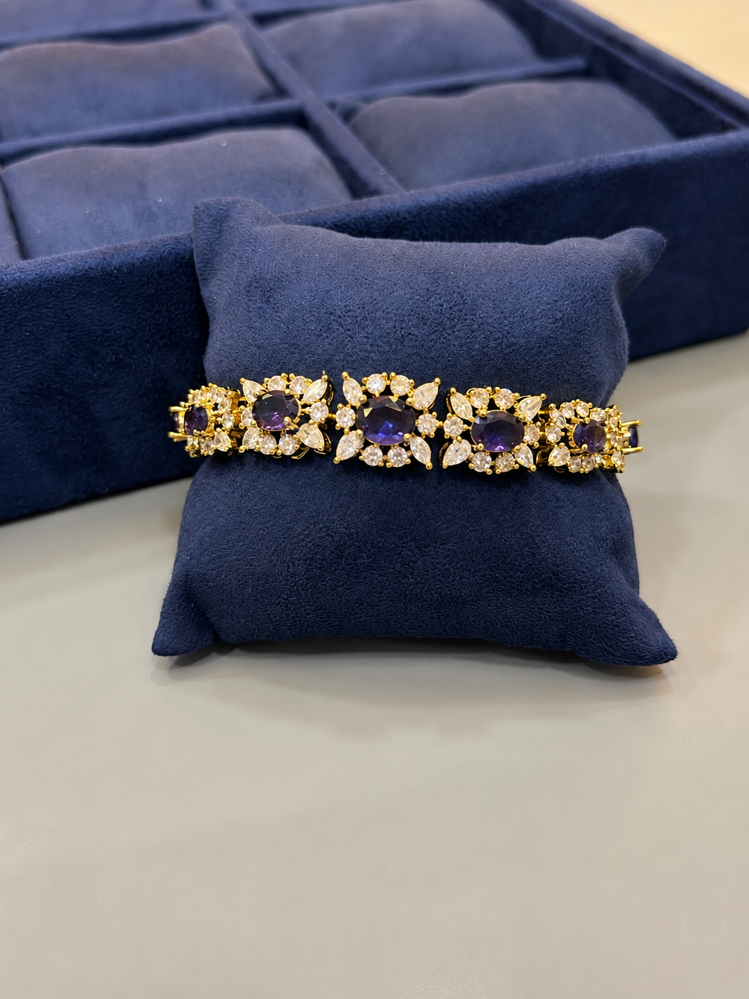 Elegant Multi-Colored Stone Bracelet