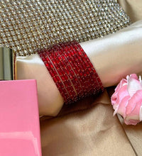 Red RainDrop Pure Glass Bangles Set of 12 image 1