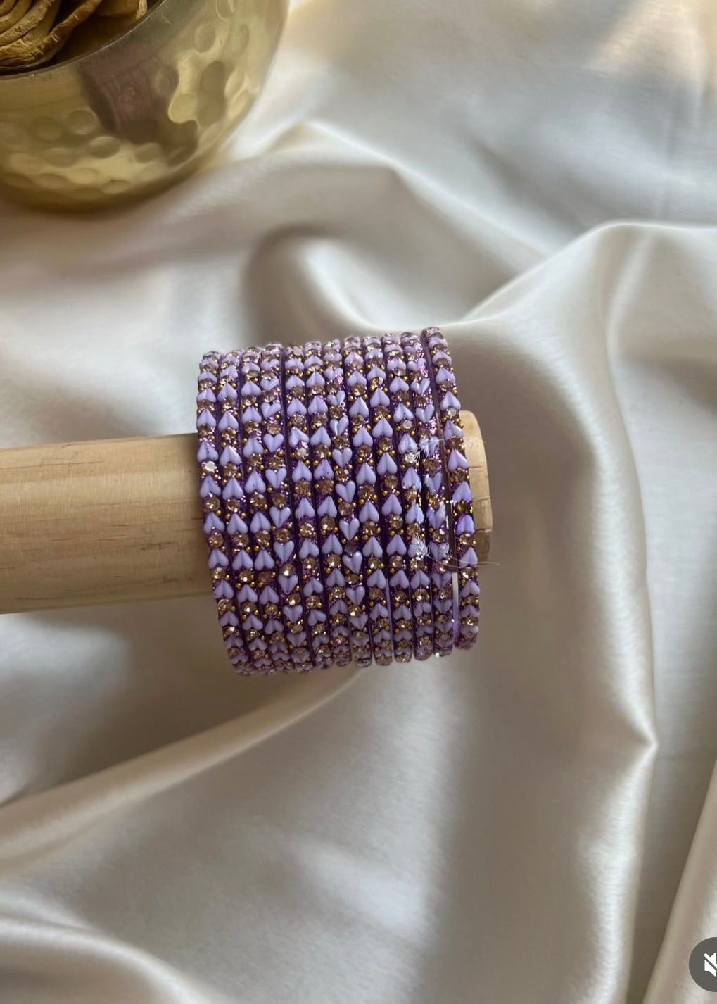 Starlit Harmony– Luxe Heart Glass Bangles image 0