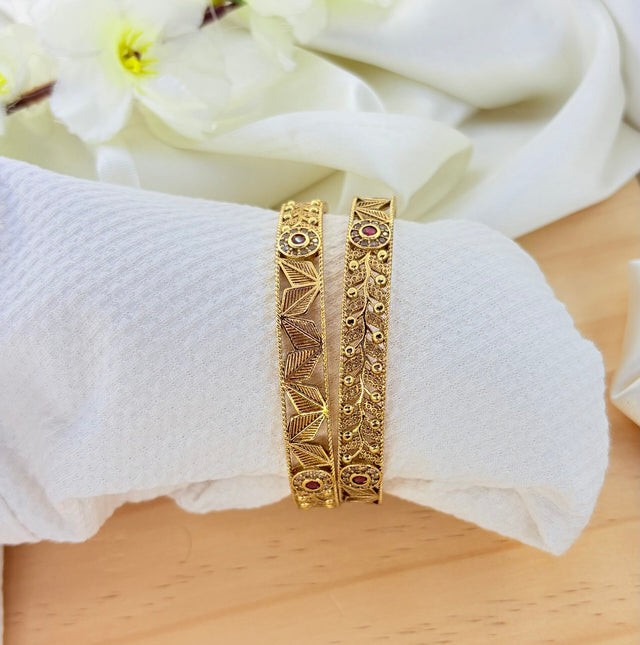 High gold matte bangles image 0