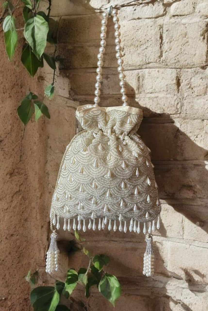 Pearl charm potli image 0