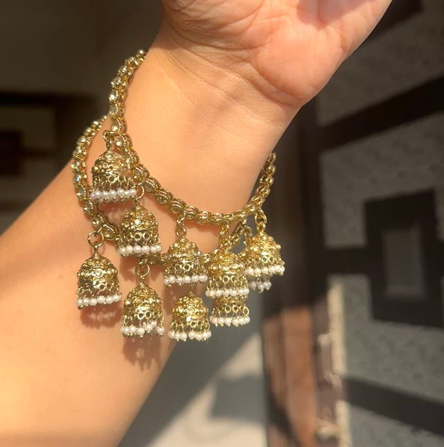 Classy 5 jhumka bangles(4pcs) image 0
