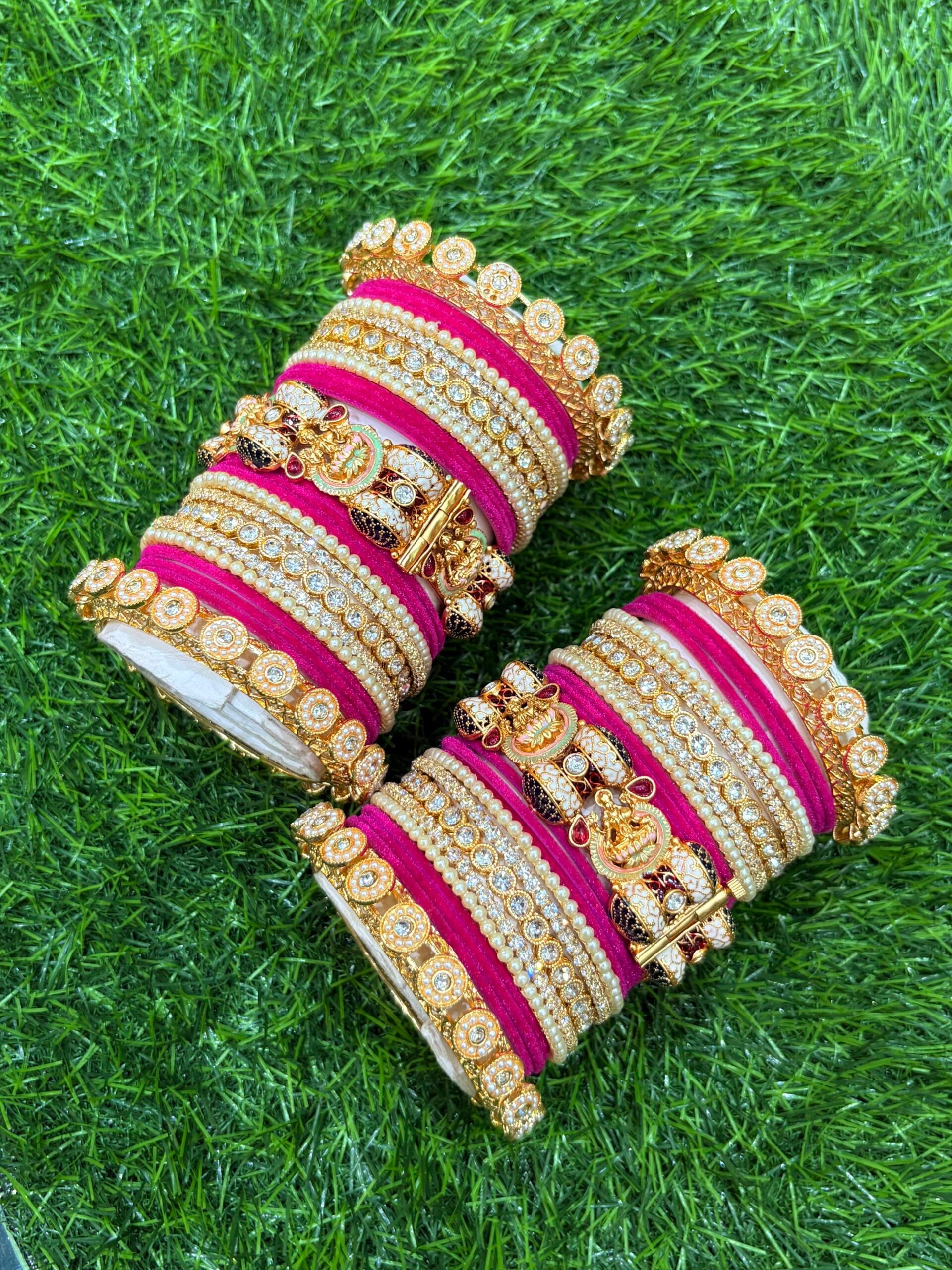 Rajwada laxmi bangle set image 0