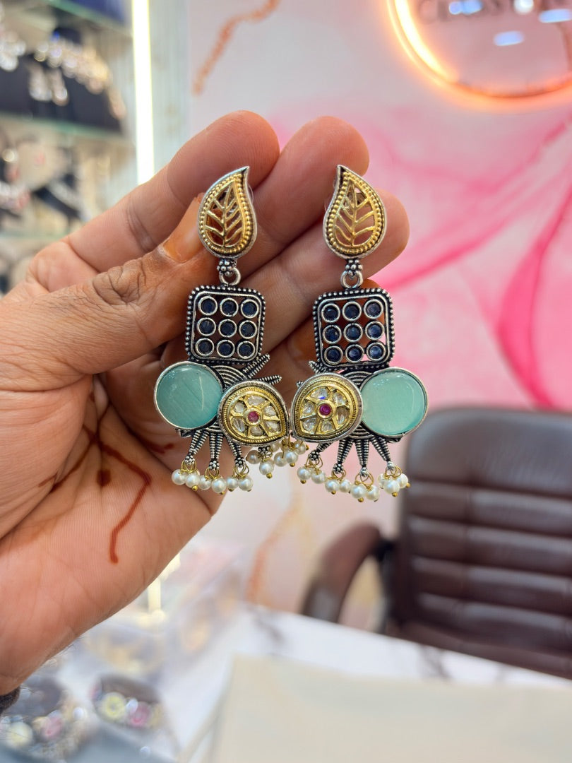 Oxidised Traditional Dangle Earrings