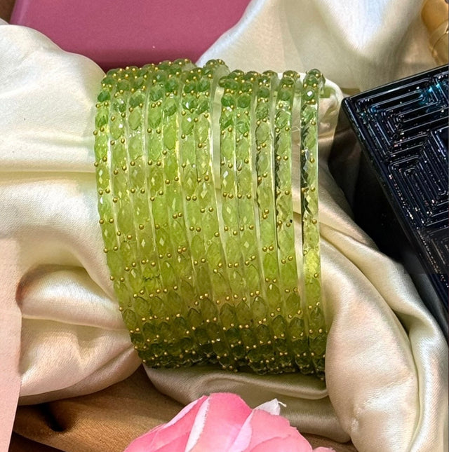 Pista RainDrop Pure Glass Bangles Set of 12 image 1