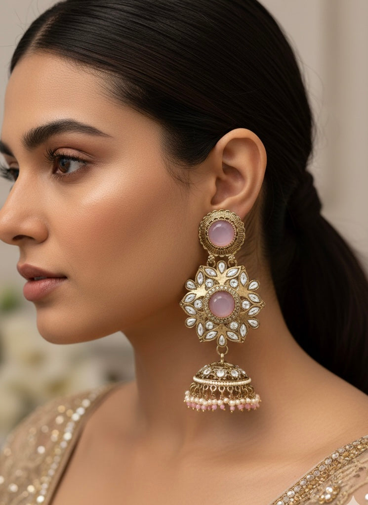 ZULF EARRINGS - pink image