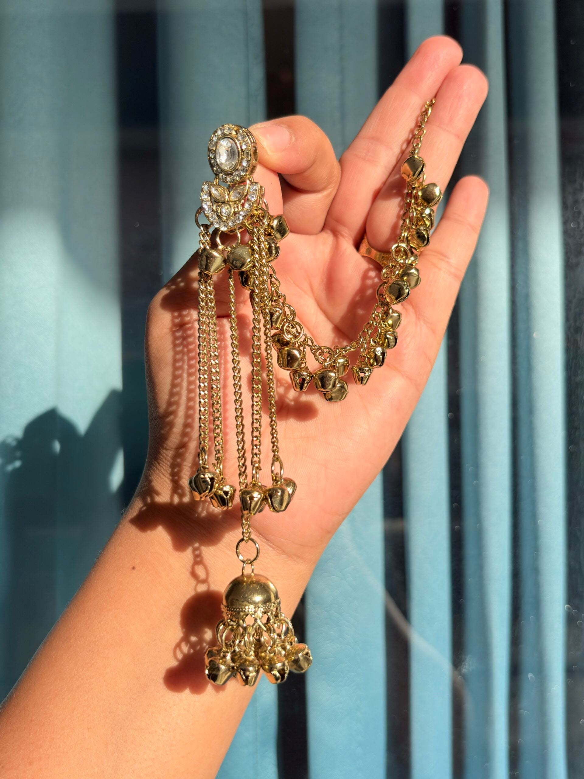 Ghungroo drop layered earrings image 0