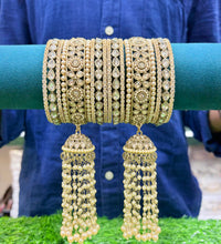 Charm hanging bangle set - 2-6, Antique image