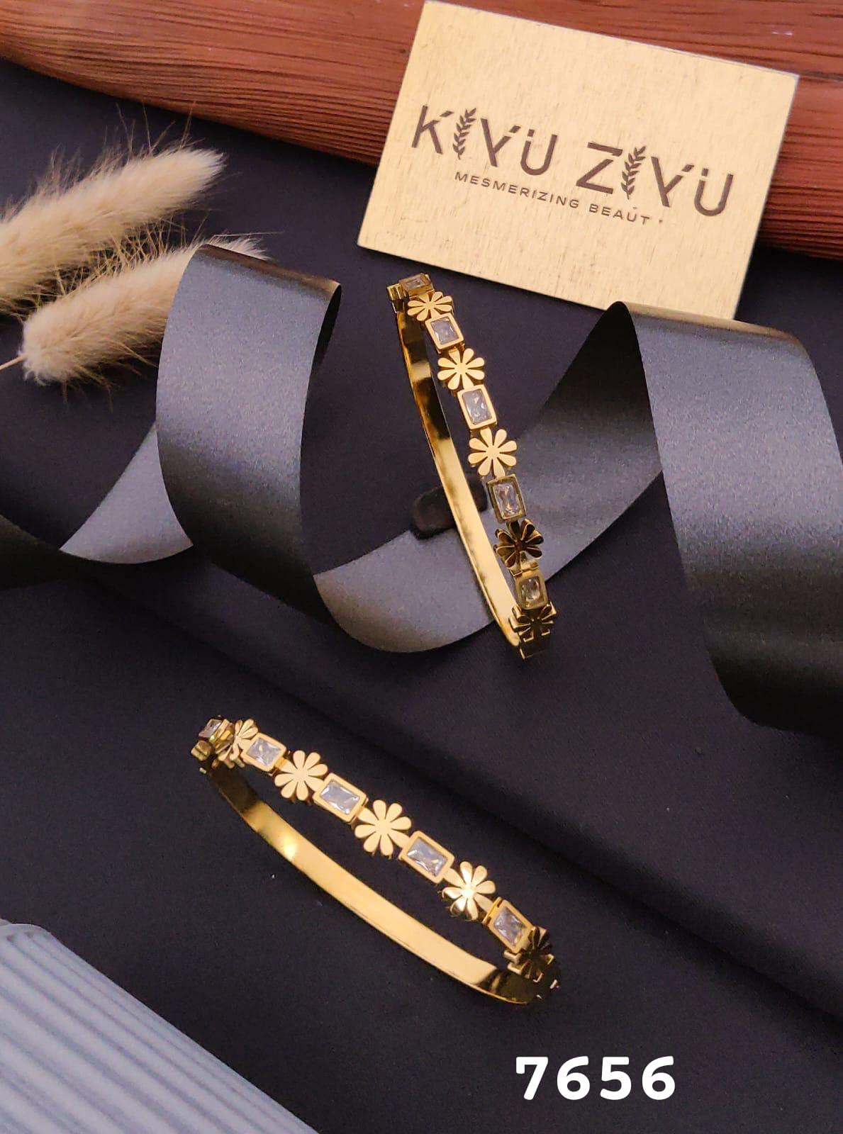 Gold Plated Floral Bracelet image 0