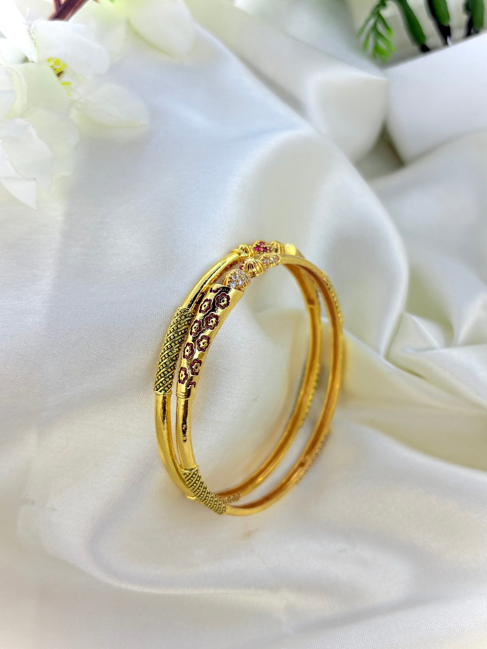 Golden aura bangles image 0