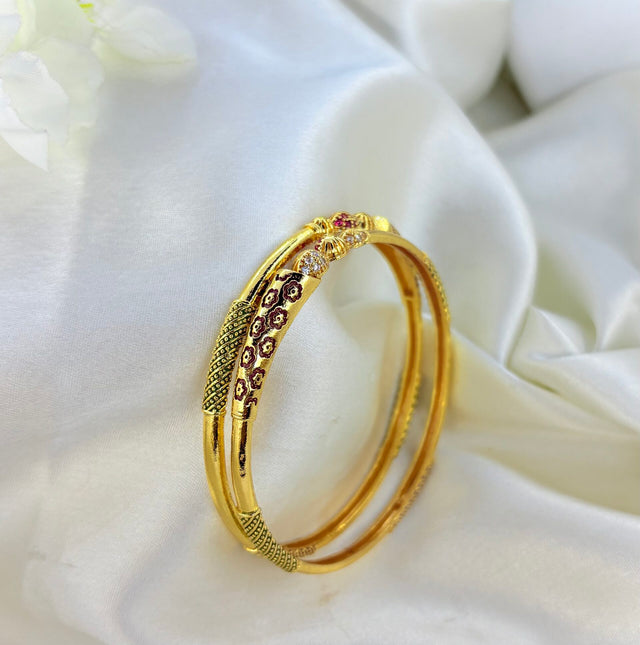 Golden aura bangles image 0