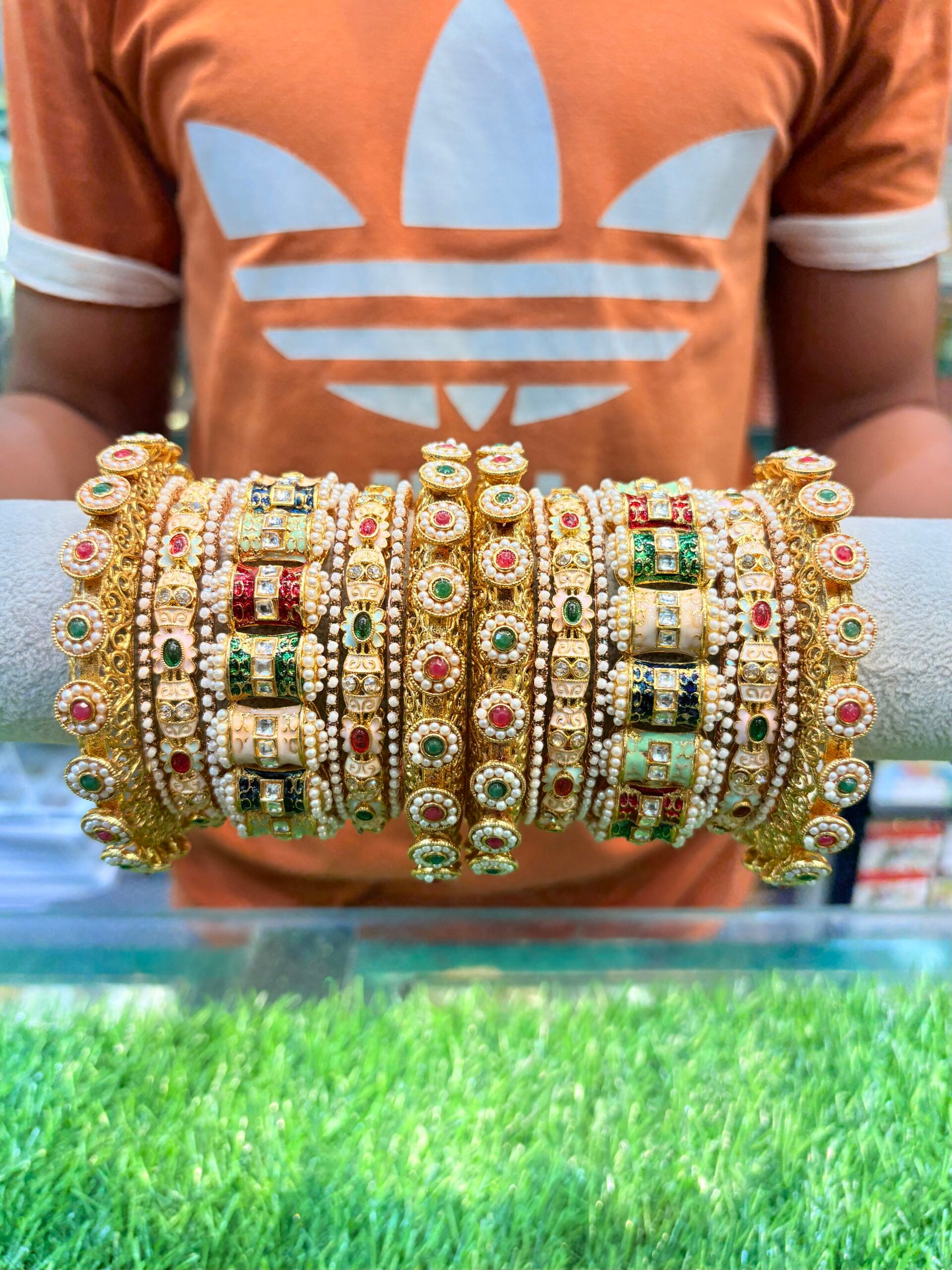 Rajwada multi bangle set image 1